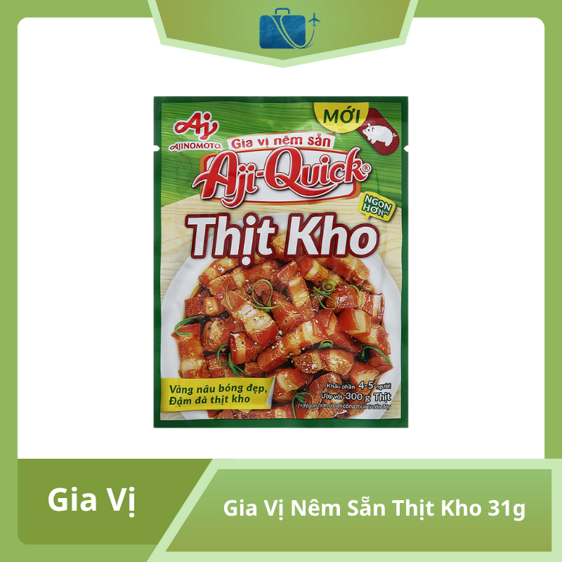 Gia Vị Nêm Sẵn Thịt Kho Aji-Quick 31g