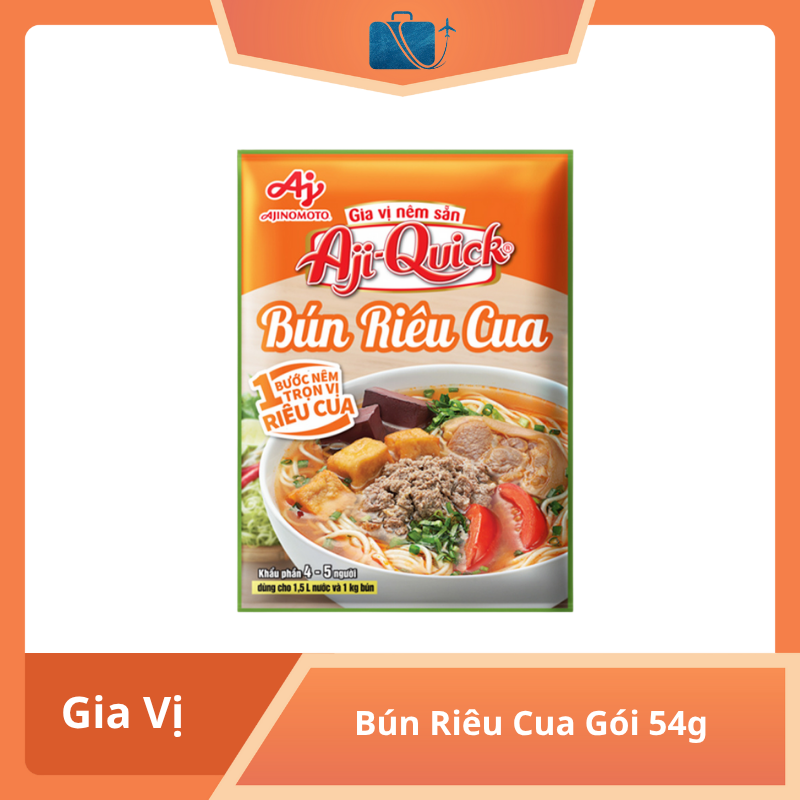 Gia Vị Nêm Sẵn Bún Riêu Cua Aji-Quick Gói 54g