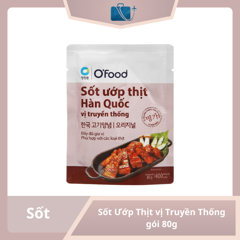 Sốt Ướp Thịt Hàn Quốc O'Food vị truyền thống gói 80g