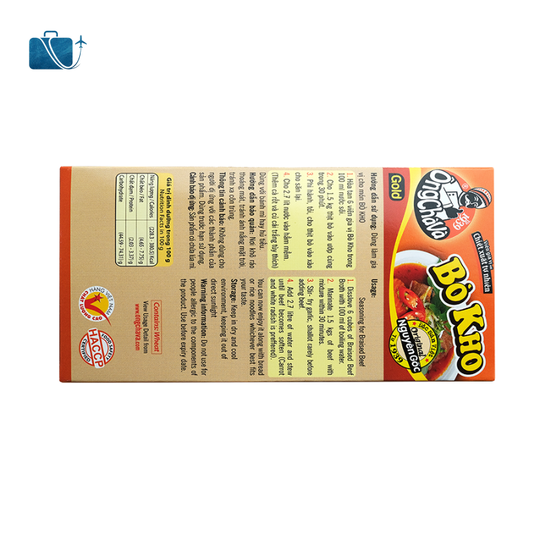 Viên Gia Vị Bò Kho Gold Ông Chà Và 126g 2