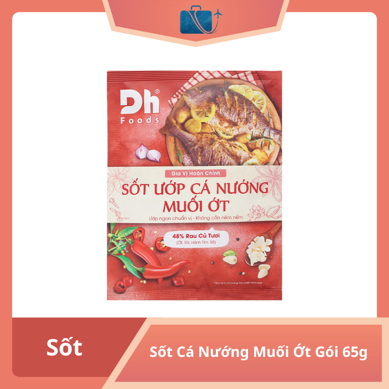 Sốt Cá Nướng Muối Ớt Dh Foods Gói 65g