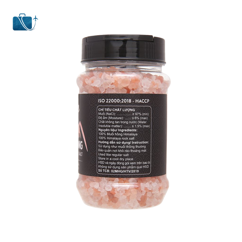 Muối Hồng Himalaya Nguyên Hạt Vipep Hũ 250g 2
