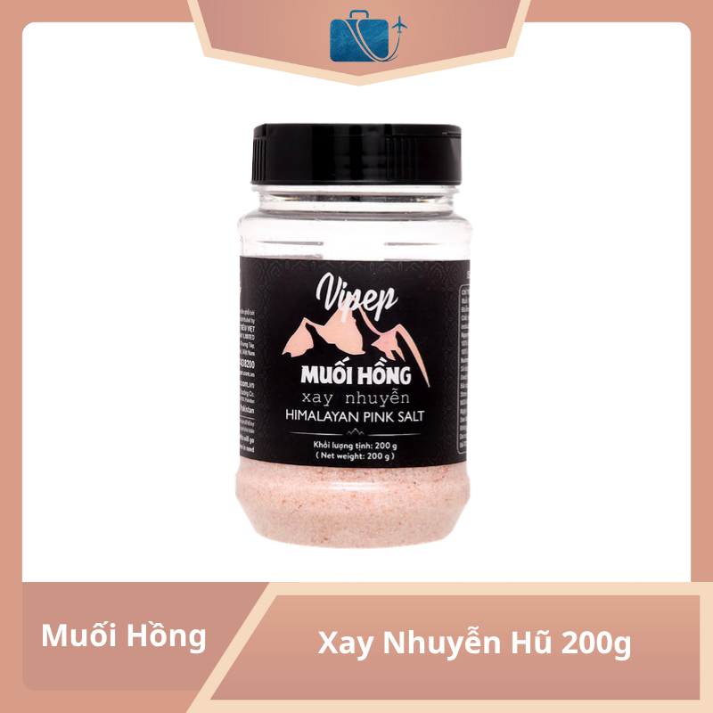 Muối Hồng Xay Nhuyễn Vipep Hũ 200g