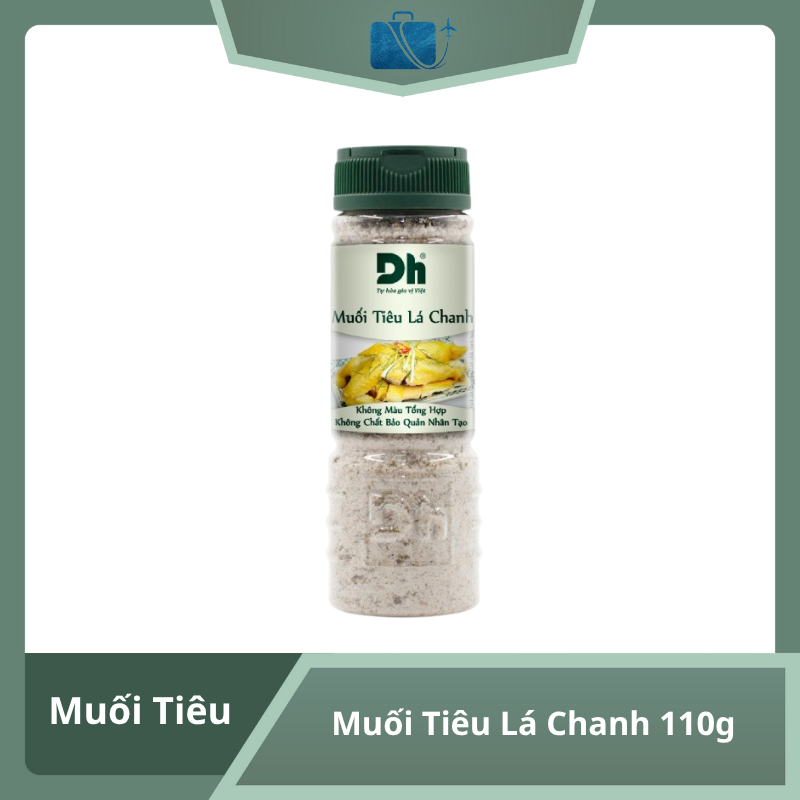 Muối Tiêu Lá Chanh 110g Gia Vị Tự Nhiên, Thơm Ngon Đậm Đà