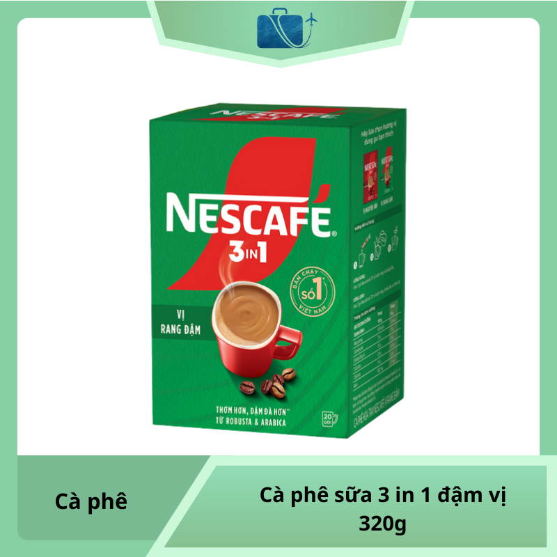 Cà phê sữa NesCafé 3 in 1 đậm vị cà phê 320g