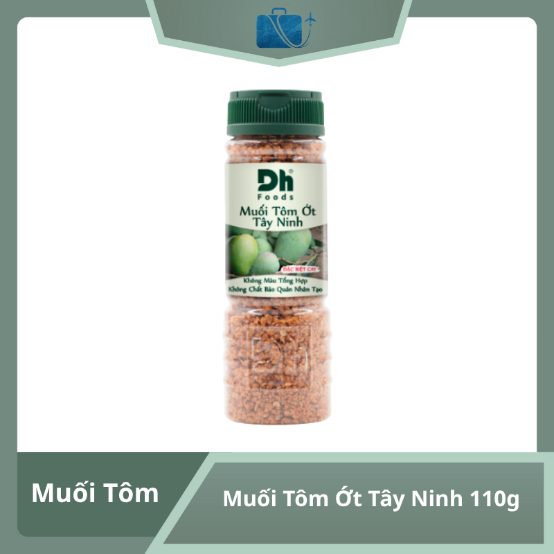 Muối Tôm Ớt Tây Ninh Đặc Sản Chấm Cay Nồng Chuẩn Vị 110g