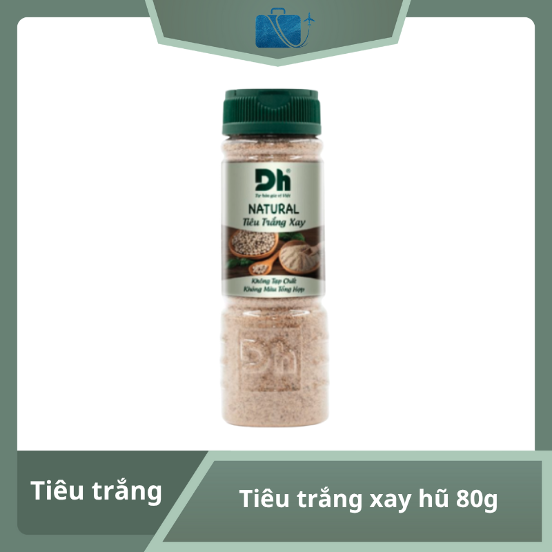 Tiêu trắng xay DH Foods hũ 80g