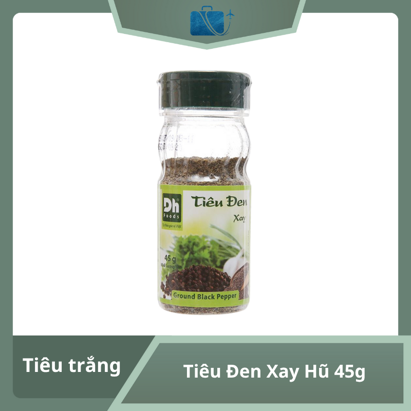 Tiêu Đen Xay Dh Foods Hũ 45g
