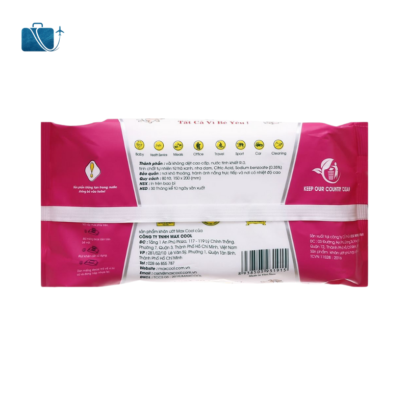 Khăn Ướt Max Cool 30 Tờ Có Hương 2