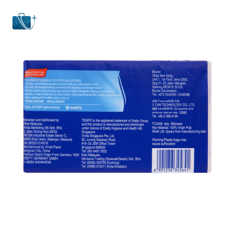 Khăn Giấy Rút Tempo Không Mùi 4 Lớp (90 Tờ – 16x19.5cm) 2