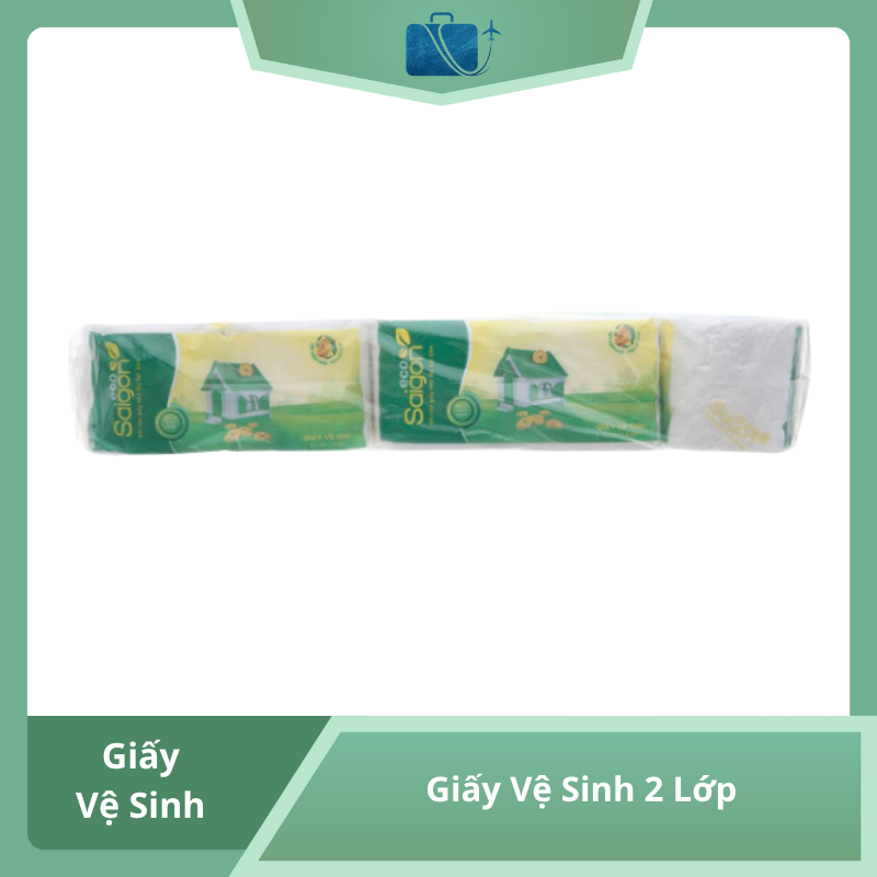 10 Cuộn Giấy Vệ Sinh Saigon Eco 2 Lớp