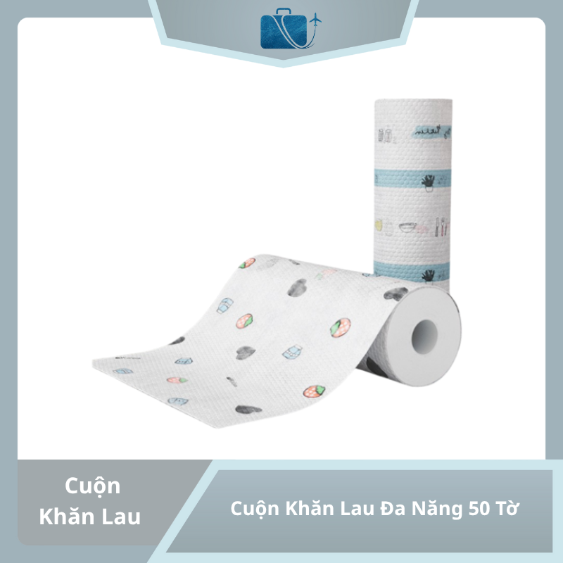Cuộn Khăn Lau Đa Năng 50 Tờ