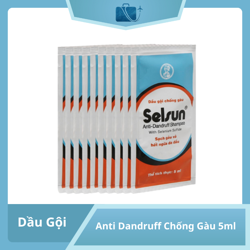 Dầu Gội Selsun Anti Dandruff Chống Gàu 5ml x 10 Gói