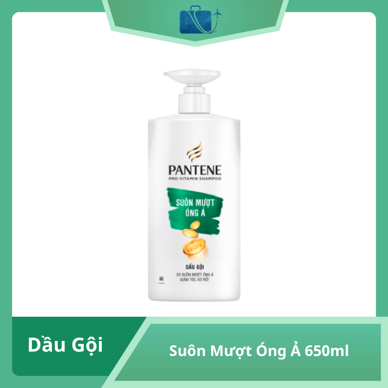 Dầu Gội Suôn Mượt Óng Ả Pantene Silky Smooth Care Shampoo 650ml