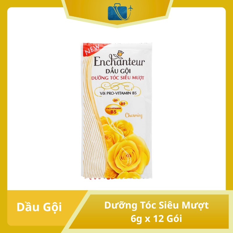 Dầu Gội Enchanteur Dưỡng Tóc Siêu Mượt 6g x 12 Gói