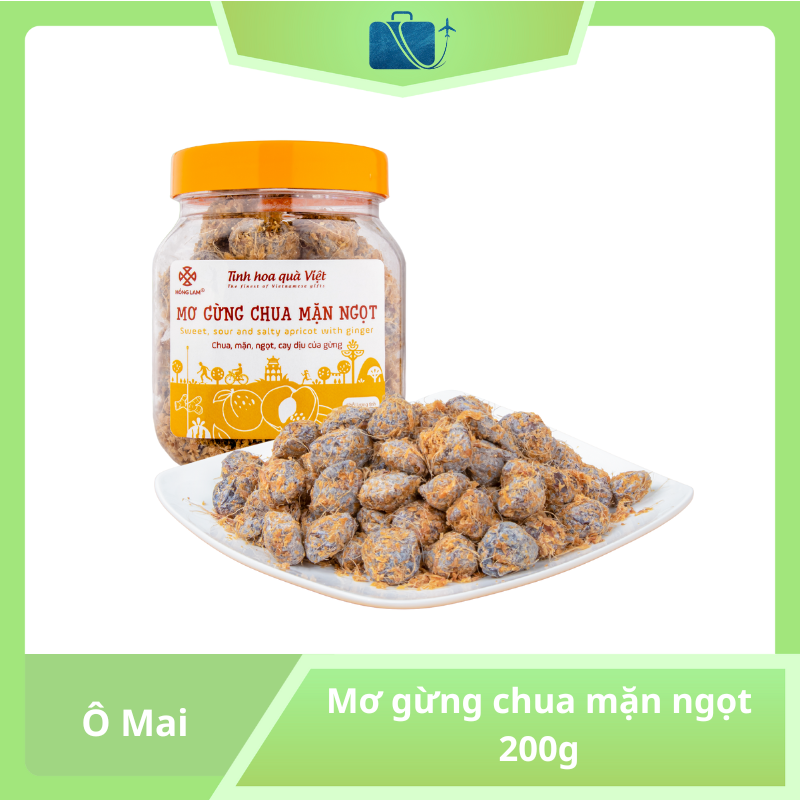 Mơ gừng chua mặn ngọt 200g
