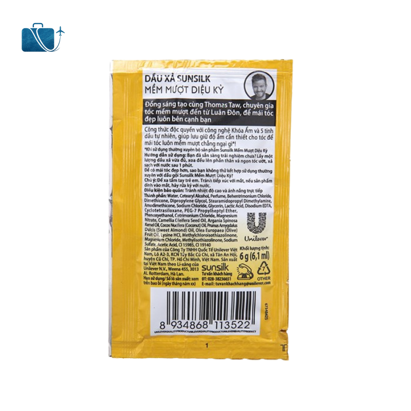 Dầu Xả Sunsilk Mềm Mượt Diệu Kỳ 6.1ml x 10 Gói 2