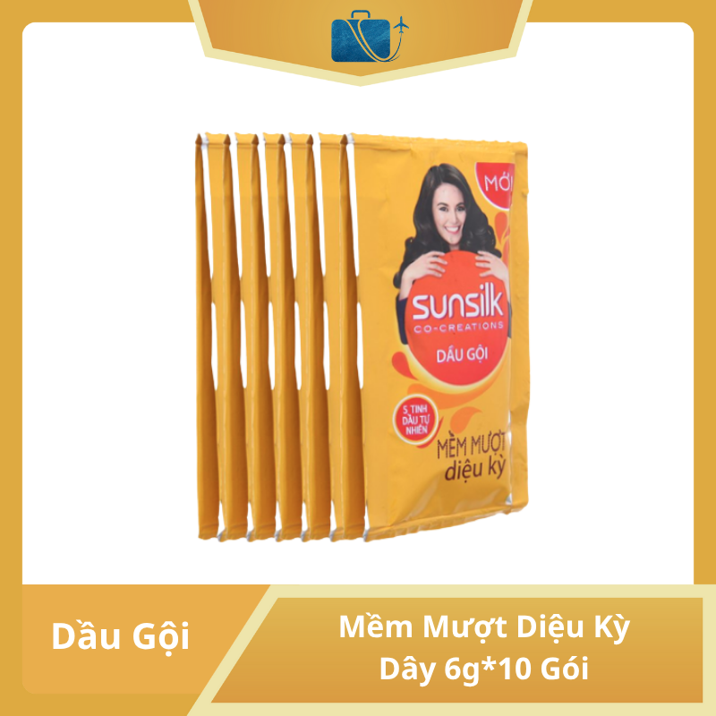 Dầu Gội Sunsilk Mềm Mượt Diệu Kỳ Dây 6g*10 Gói