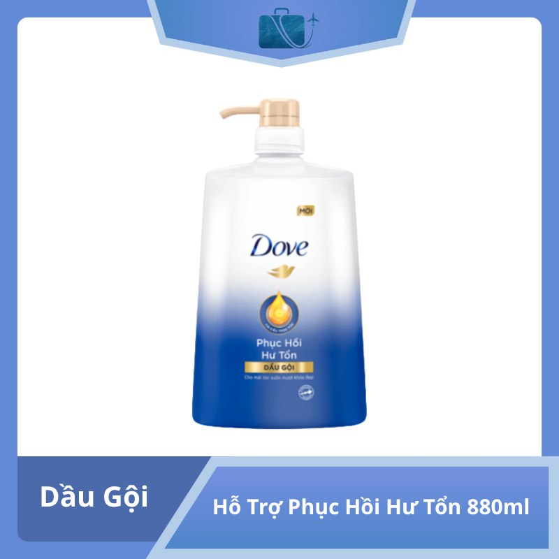 Dầu Gội Dove Hỗ Trợ Phục Hồi Hư Tổn 880ml