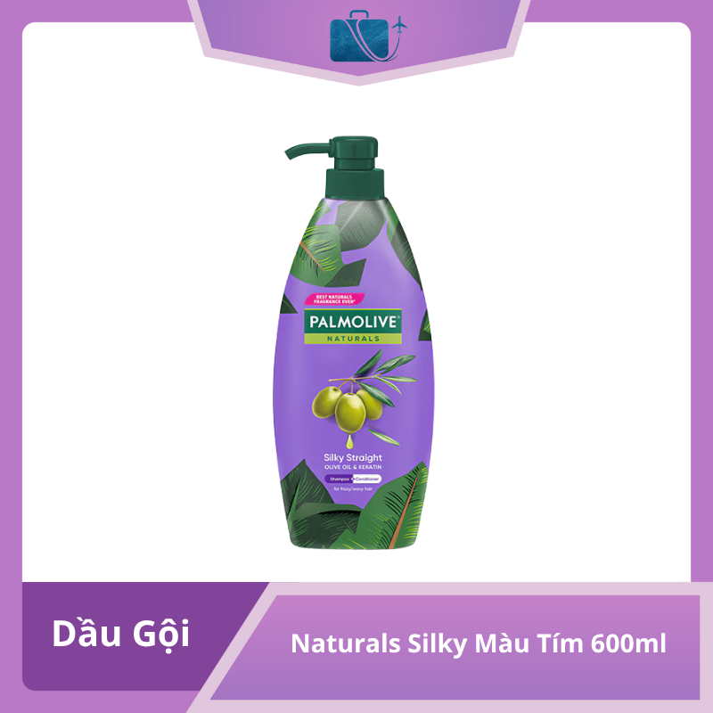 Dầu Gội Palmolive Naturals Silky Màu Tím 600ml