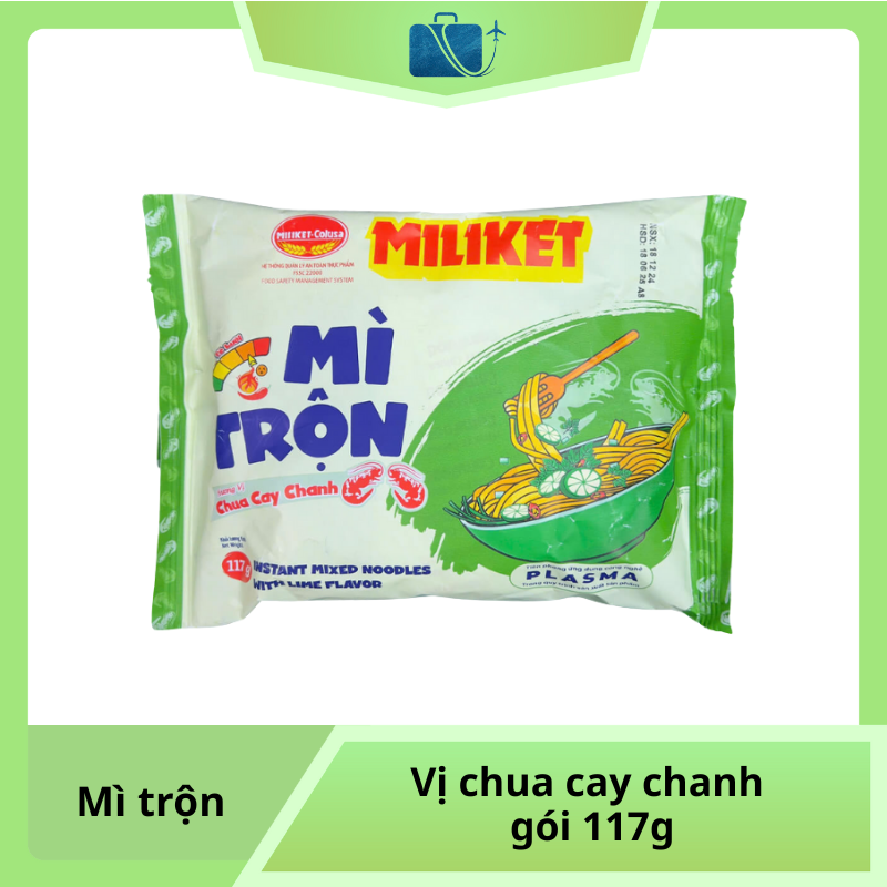 Mì Trộn Miliket Vị Chua Cay Chanh Gói 117g