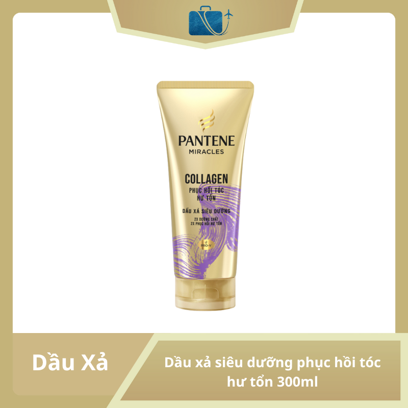 Dầu xả siêu dưỡng Pantene Pro-V Collagen phục hồi tóc hư tổn 300ml
