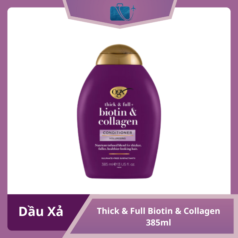 Dầu Xả OGX Thick & Full Biotin & Collagen 385ml