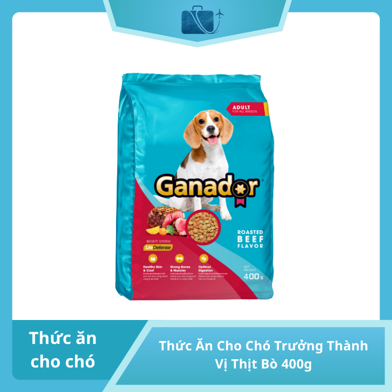 Thức Ăn Cho Chó Trưởng Thành Ganador Adult Roasted Vị Thịt Bò 400g