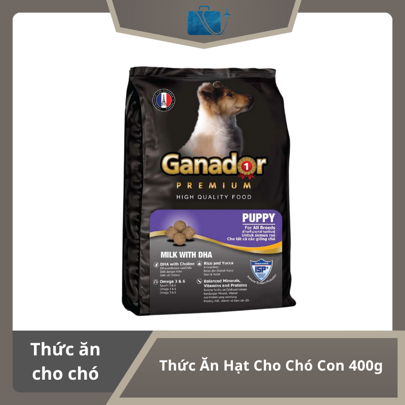 Thức Ăn Hạt Cho Chó Con Ganador Premium 400g