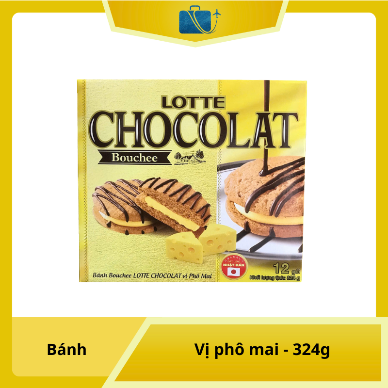 Bánh Lotte Chocolat Bouchee vị Phô Mai 324g