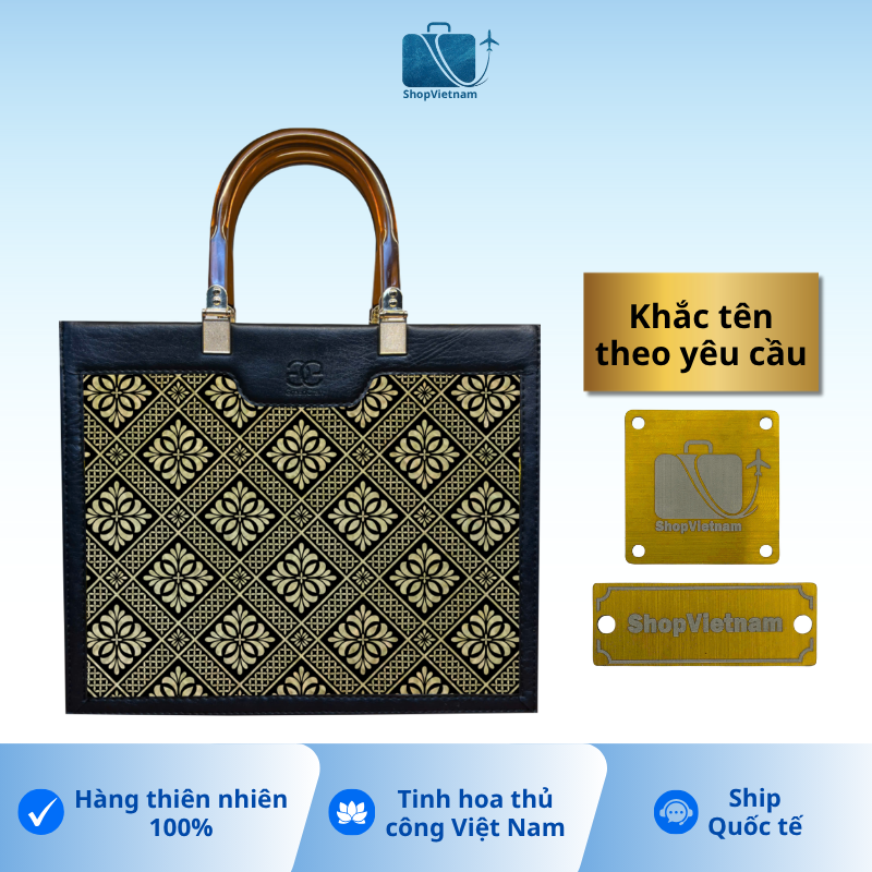 Túi xách khắc tên theo yêu cầu 3 -  Green Craft