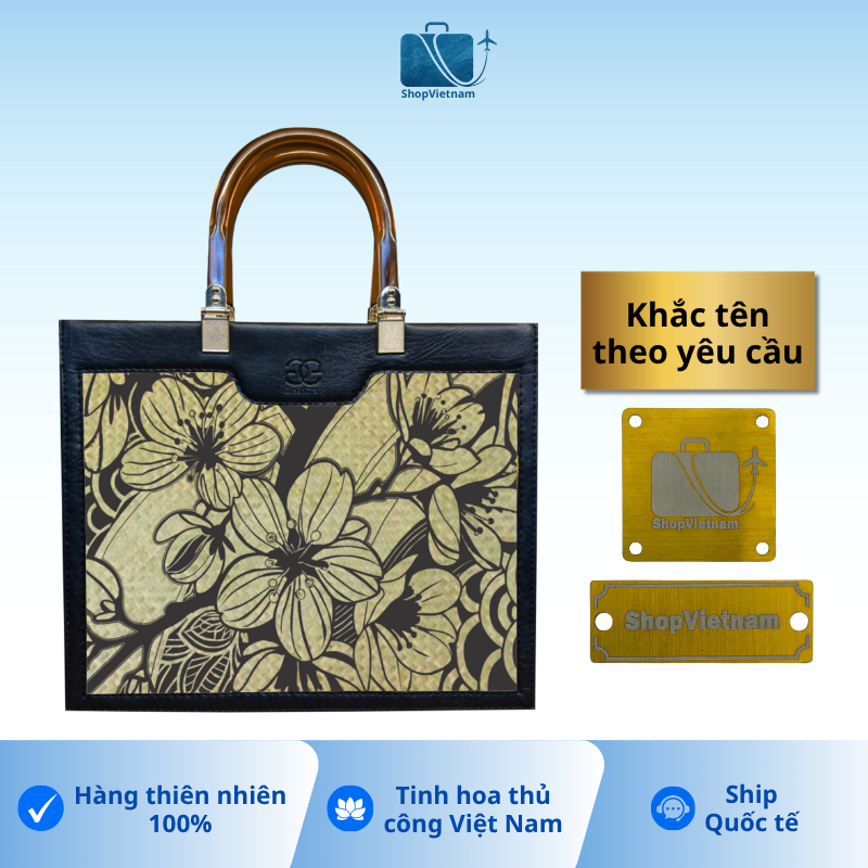 Túi xách khắc tên theo yêu cầu 5 -  Green Craft