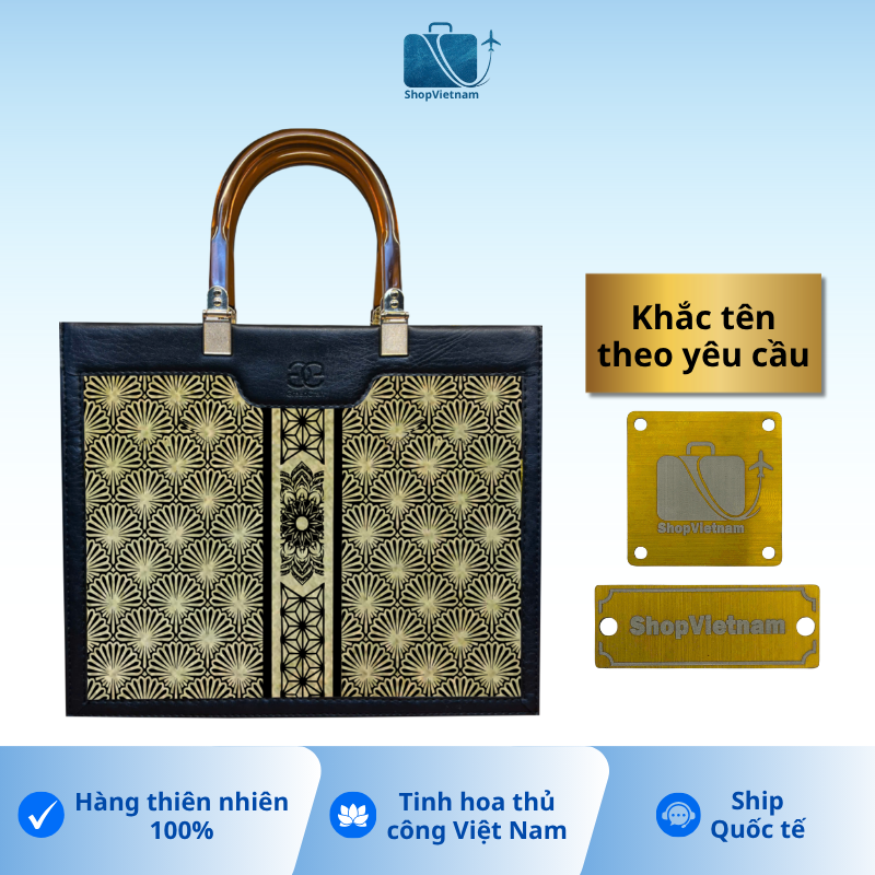Túi xách khắc tên theo yêu cầu 9 -  Green Craft