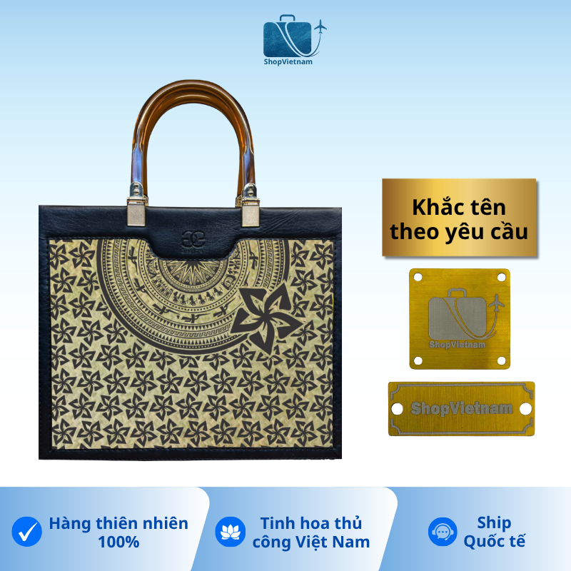 Túi xách khắc tên theo yêu cầu -  Green Craft