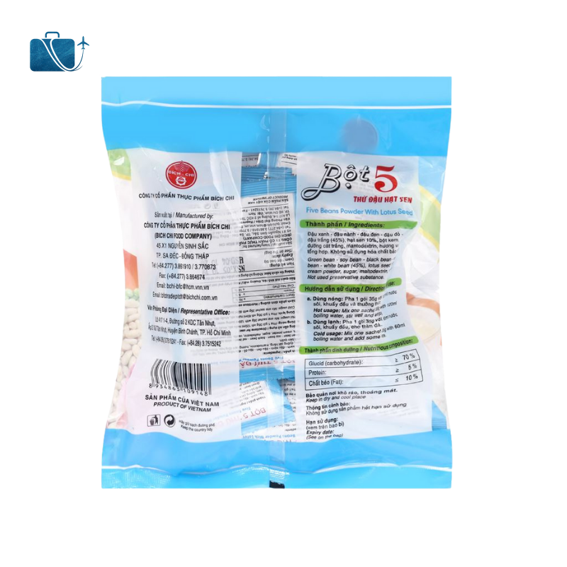 Bột 5 thứ đậu hạt sen Bích Chi bịch 350g 2