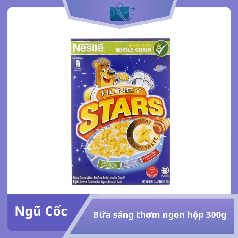 Ngũ cốc Nestlé Honey Stars hộp 300g – Bữa sáng thơm ngon