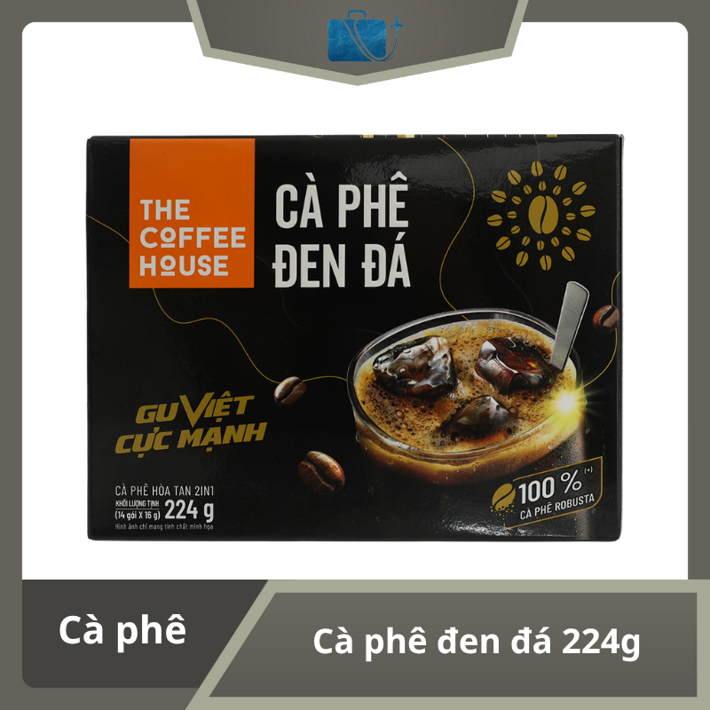 Cà phê đen đá The Coffee House 224g