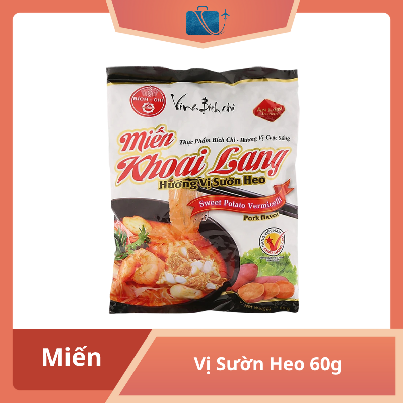  Gói Miến Khoai Lang Sườn Heo Vina Bích Chi 60g