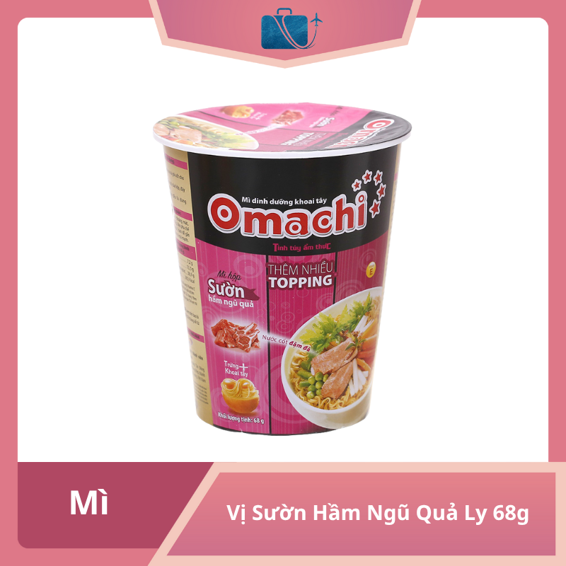 Mì Dinh Dưỡng Khoai Tây Omachi Sườn Hầm Ngũ Quả Ly 68g