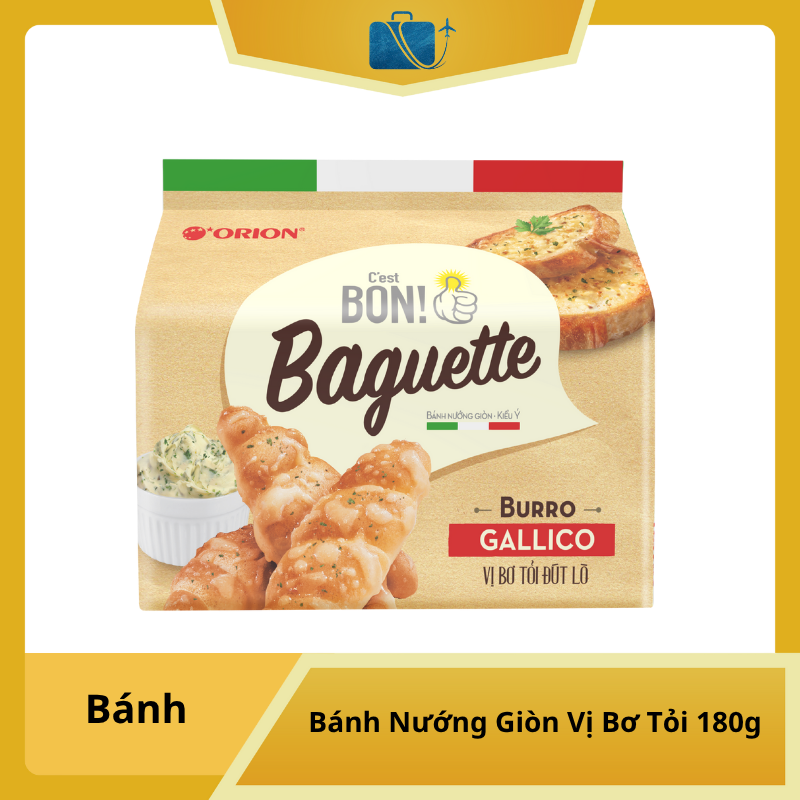 Bánh Nướng Giòn C’est Bon Baguette Vị Bơ Tỏi 180g