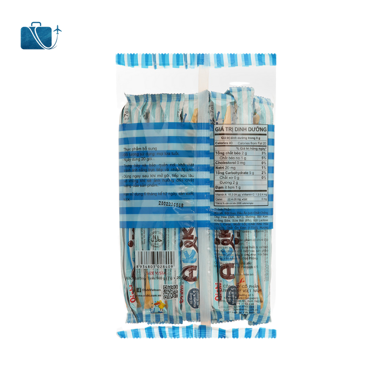 Snack Que Nhân Sữa Oishi Akiko Gói 140g 2