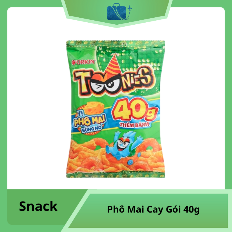 Snack Phô Mai Cay Toonies Gói 40g