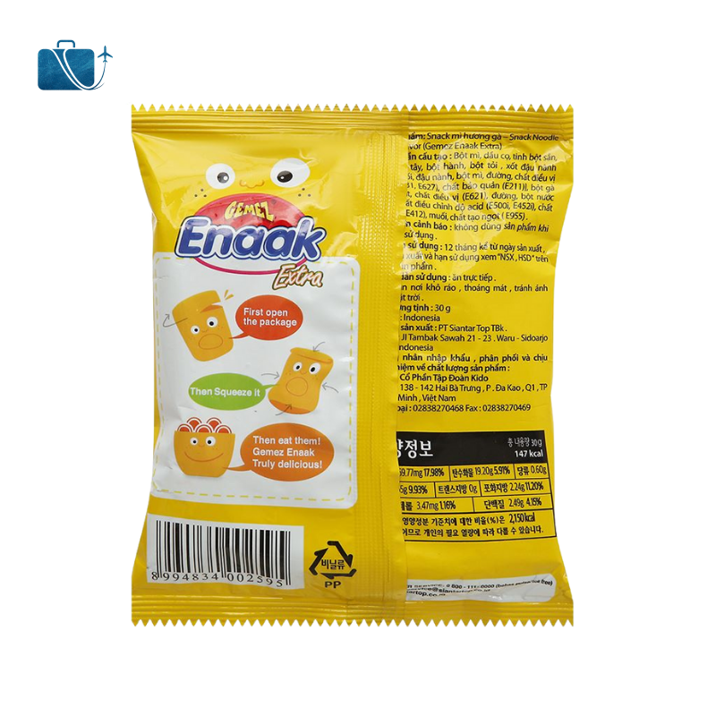 Snack Mì Hương Gà Enaak Gói 30g 2
