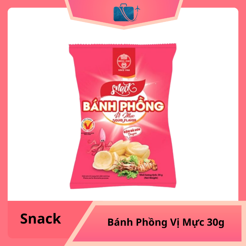 Snack Bánh Phồng Vị Mực 30g