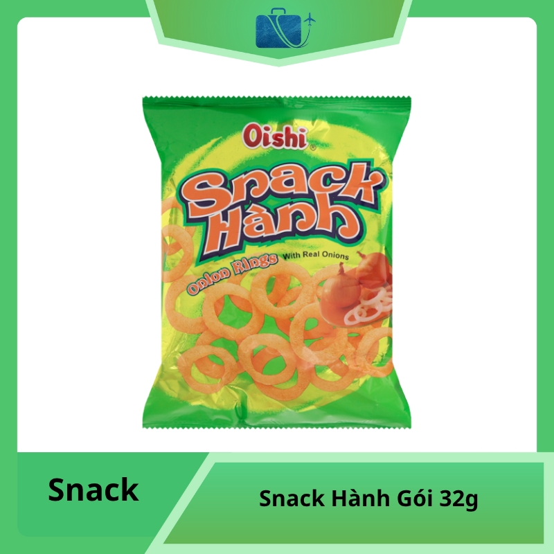 Snack Hành Oishi Onion Rings Gói 32g
