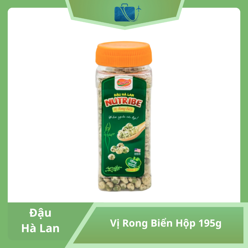 Đậu Hà Lan Nutribe Tài Tài Rong Biển Hộp 195g