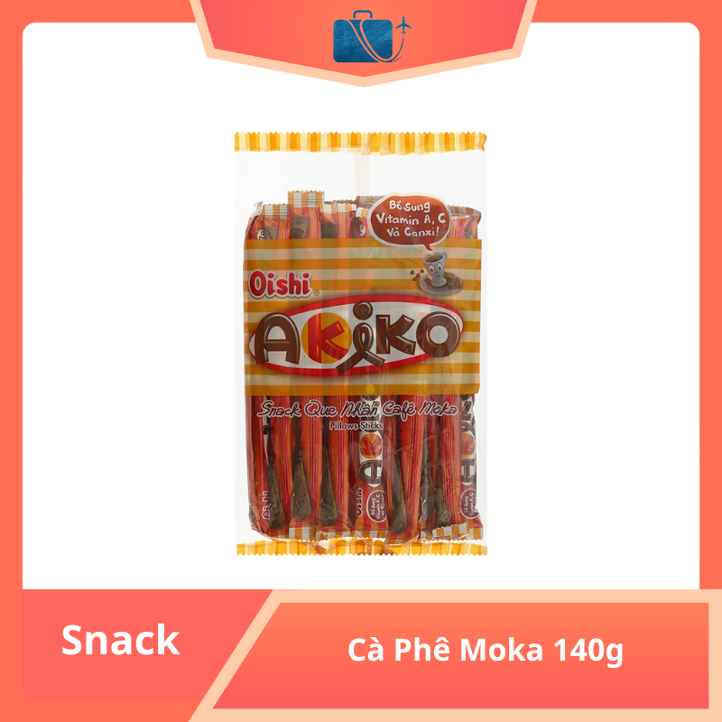 Snack Oishi Akiko Cà Phê Moka 140g