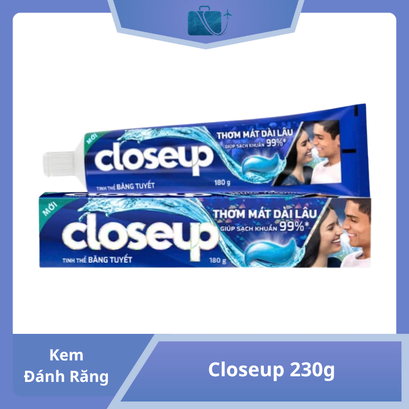 Kem Đánh Răng Closeup 230g – Hơi Thở Thơm Mát, Sạch Khuẩn