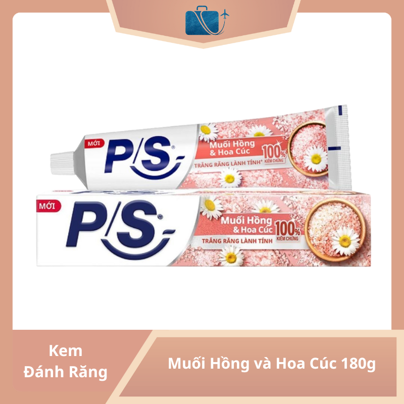 Kem Đánh Răng P/S Muối Hồng và Hoa Cúc 180g