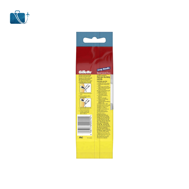 Bộ 10 Cây Dao Cạo Râu Gillette Super Thin Cán Vàng 2